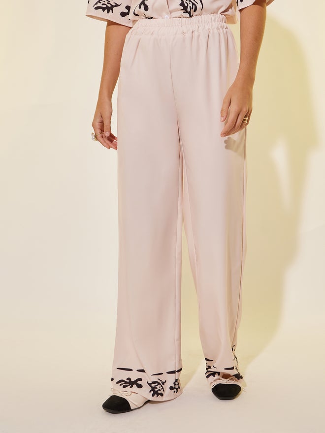 Take Two Take Two Placement Print Short Sleeve Shirt and Pants Co-Ords - Image 4