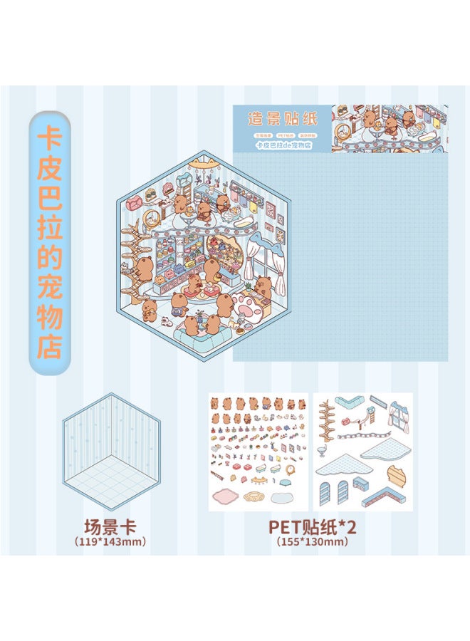 HELPS Helping To Produce 3d Landscaping Stickers Three-dimensional Miniature Scene Stickers Cute Diy Manual Decompression Landscaping Hand Account Stickers - Image 1