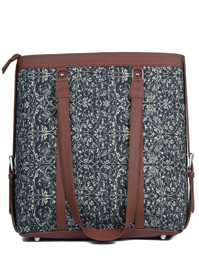 ZOUK Women's Handcrafted Black Lace Office Bag and Sling Bag Combo| Office Bag| College Bag - Image 3