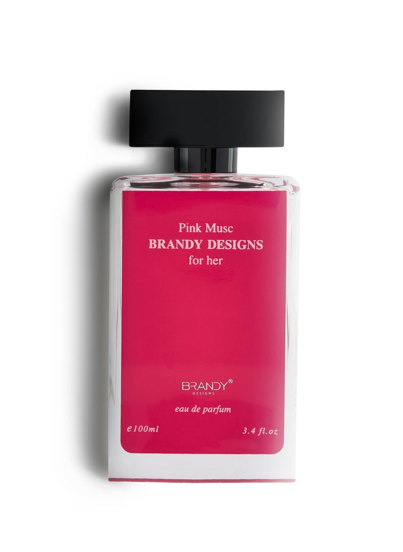 BRANDY DESIGNS - Brandy Designs PINK MUSC 100ml  -Elegant Fragrance-Perfume For Women-Enjoy an Exclusive Special Gift - Image 1