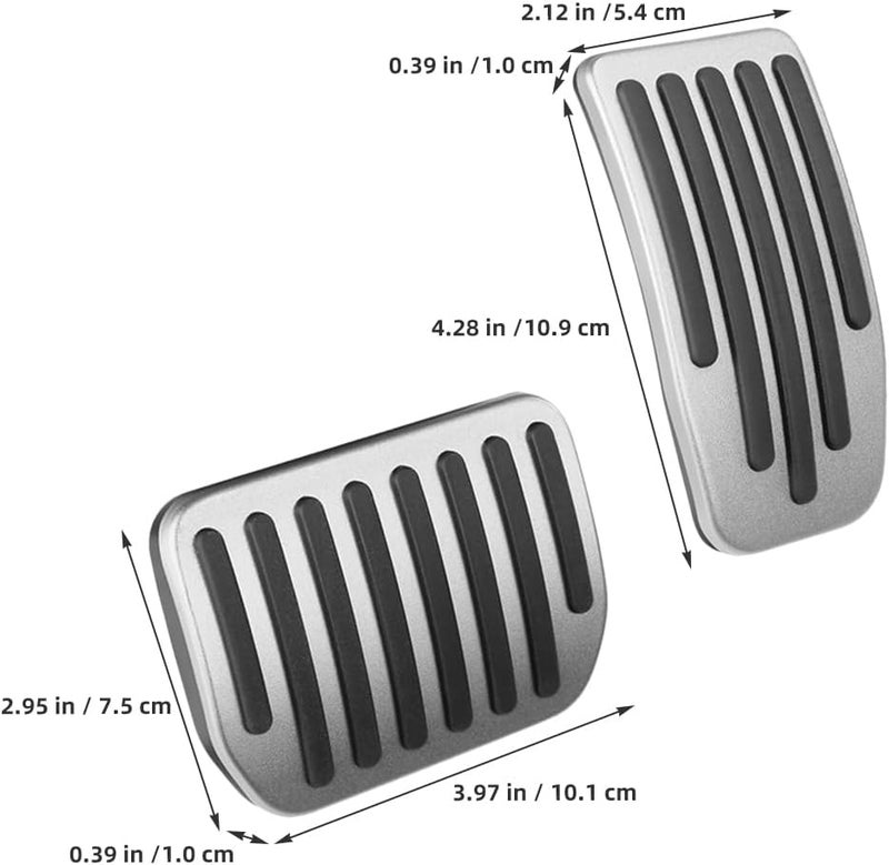 PACKOVE 2pcs Pedal Extensions for Short Drivers - Brake and Fuel Pedal Covers - Image 2