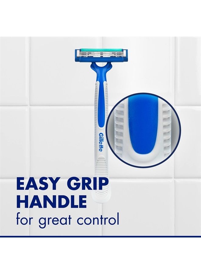 Gillette Sensor3 Simple Men's Disposable Razors, 8 Count