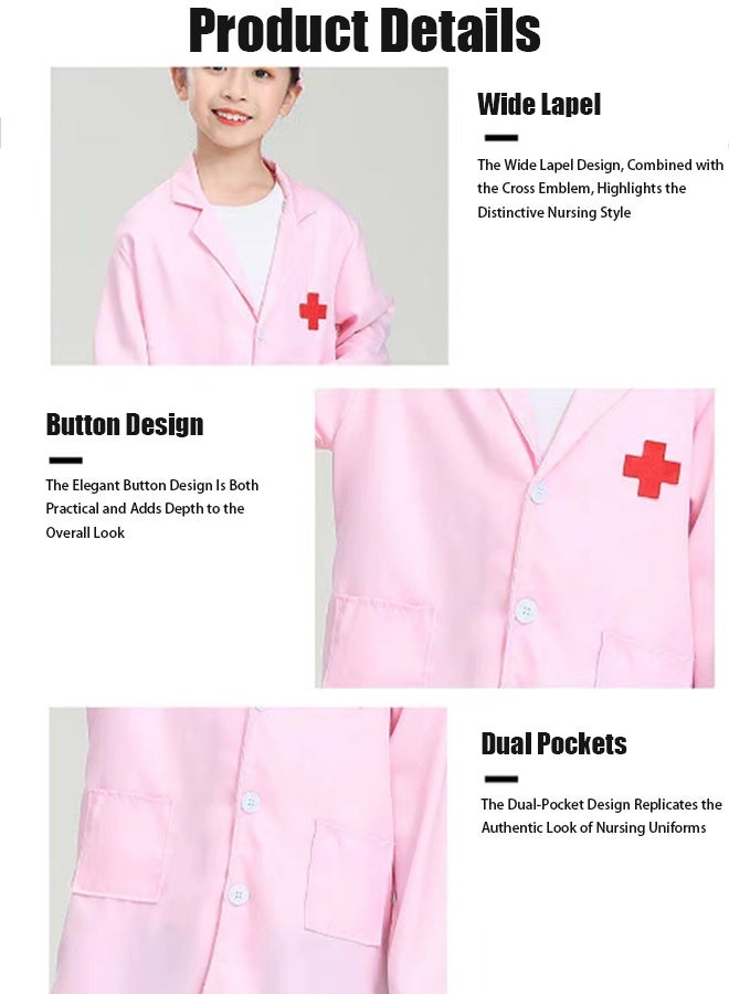 TAPIT Kids Cosplay Set Doctor Dress up for Toddlers Nurse Costume Costume Accessories Suitable for Theme Party Halloween Cosplay - Image 5