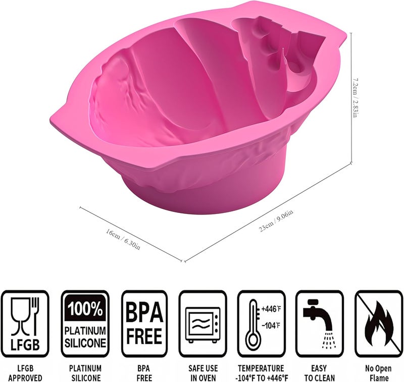 Apiocmy Halloween Silicone Molds - Heart Jello Mold with Support Base, 3D Realistic Silicone Human Heart Gelatin Mold Deep Halloween Baking Pan for Halloween Cakes, Breakable Chocolate, Jelly or Pudding - Image 5
