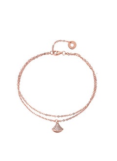 Simple fan white mother-of-pearl small skirt bracelet