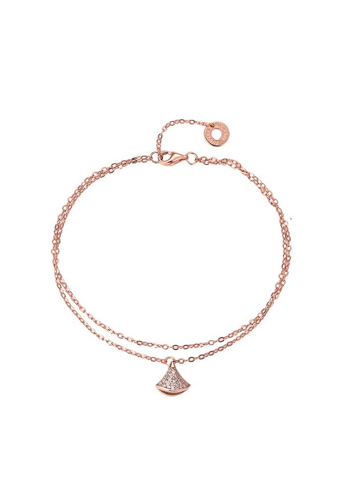 Kenzs - Simple fan white mother-of-pearl small skirt bracelet - Image 1