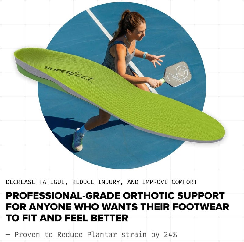 Superfeet Green Insoles for Maximum Support - Professional-Grade High Arch Orthotic Shoe Inserts - Image 5