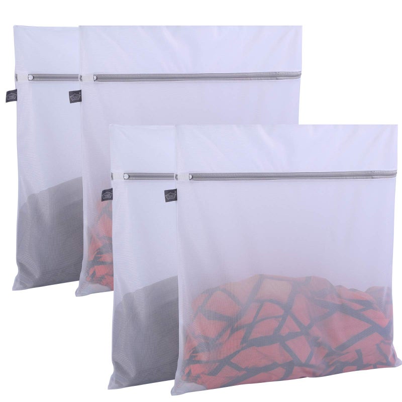 Kimmama Laundry Bag Mesh Wash Bags, Washing Machine Wash Bag, Net Washer Sack with Zipper, Dryer Pouch for Cleaning and Drying Cloths, Garment, Coats, Sweater, Delicates, Sheet, Pant, Soft Toys - Image 1