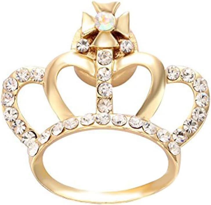 NOUMANDA Women Magnetic Clip Holder Shiny Crown Magnetic Eyeglass Holder Pin - Image 1