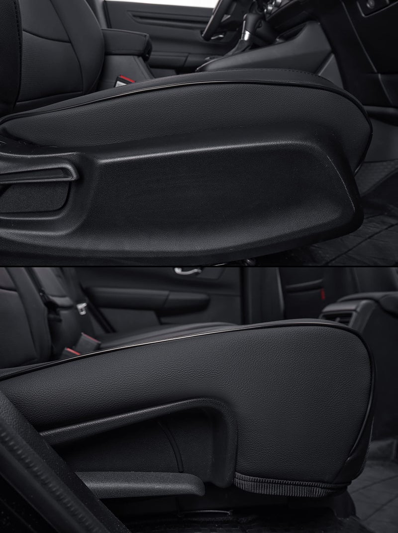 EKR أغطية مقاعد EKR Sportage مخصصة تناسب كيا سبورتاج LX 2023 2024 2025 مجموعة كاملة من أغطية المقاعد الجلدية - جلد صناعي (أسود) - Image 2