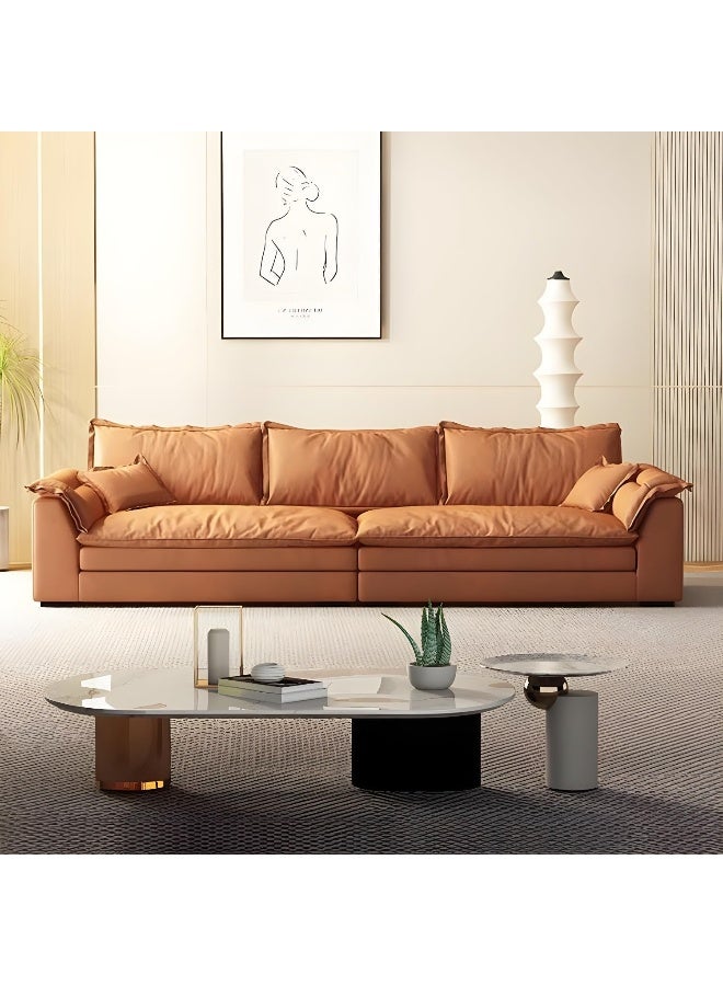 Comfynest Flared Arm Modern Tech Cloth Sofa For Cozy Living Room