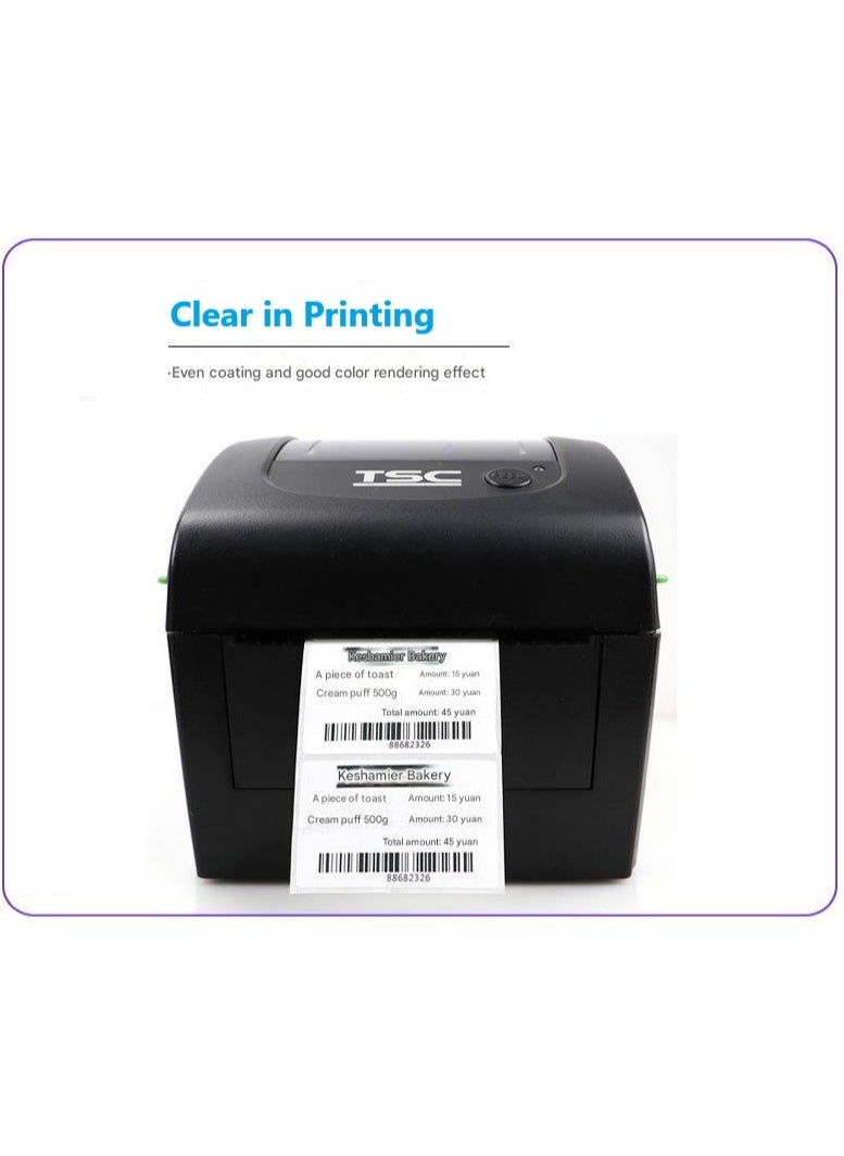 Generic - Thermal Label Paper Barcode Printer Sticker Paper Waterproof,oil-proof and scratch-resistant 100*150,100*100,60*40,50*45 all size collection (White) - Image 1