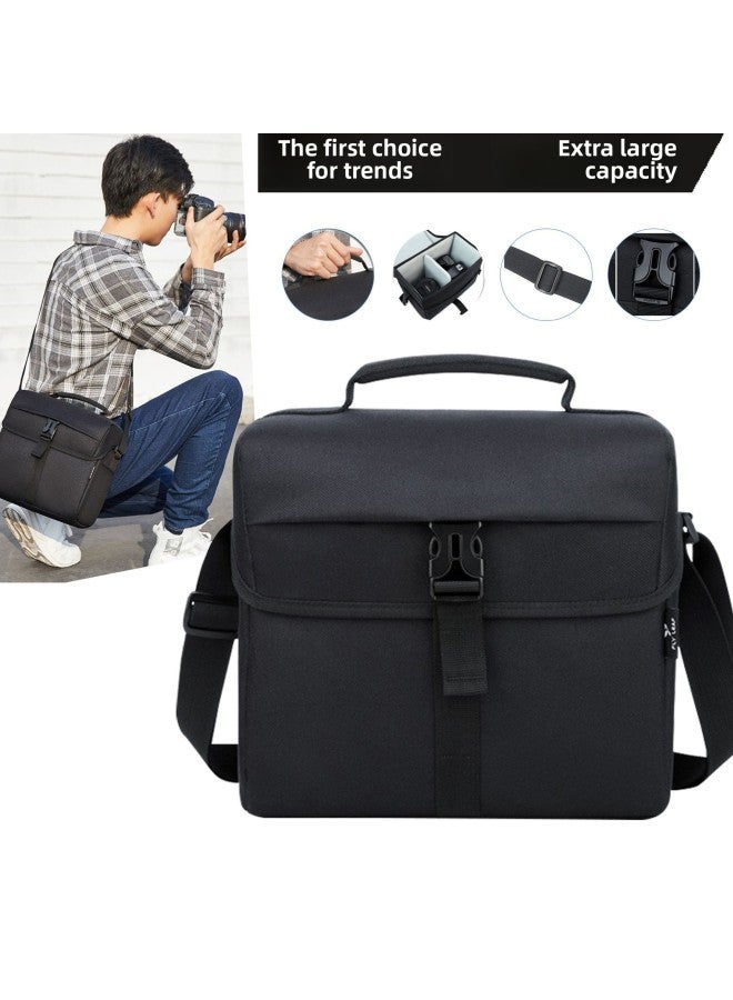 Shoulder Camera Bag SLR Waterproof Men's And Women's Students Micro Single Crossbody Photography Bag Hard Shell Digital Lens Bag Shoulder Bag-Color:Camouflage-Dimensions:Small Size - Image 2