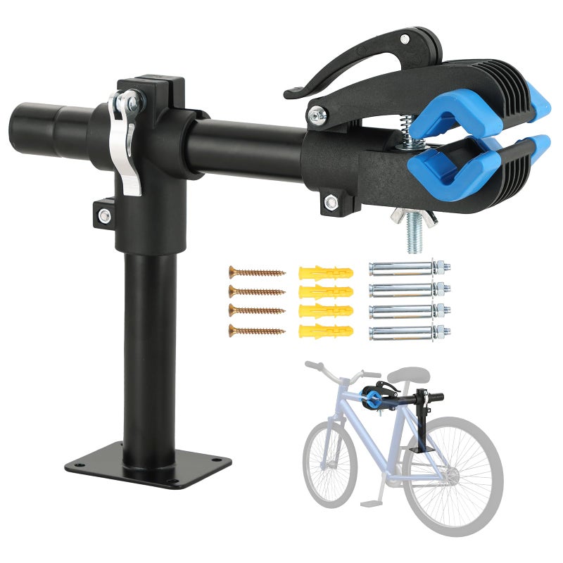 NATGAI Bike Repair Stand Bench Mount Bike Repair Stand Bicycle Maintenance Rack Workstand Adjustable Removable Home Bicycle Maintenance Stand for Road Mountain Bikes