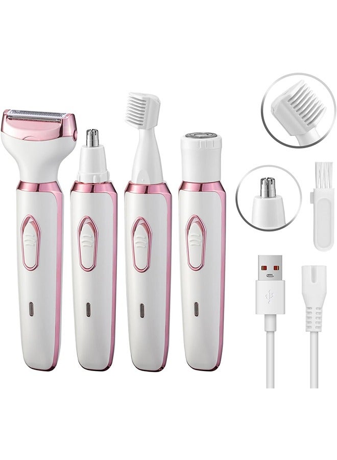 general Women's Electric Razor Bikini Trimmer, 4-in-1 Cordless Shaver for Face, Legs, Underarms, Pubic Hair – Wet/Dry Use, Painless Hair Removal - Image 1