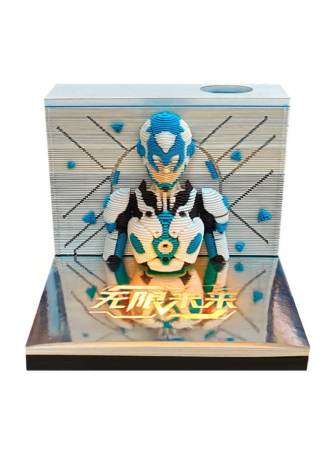 Infinite Future Paper Sculpture Model 2027 Calendar Sci-fi Desktop Decoration Home Decor 3d Notepad