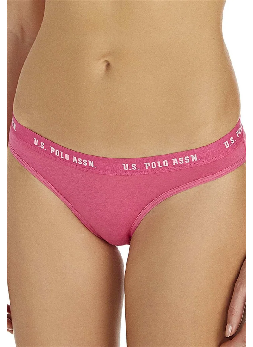 U.S. Polo Assn. BASE. Polo Assn. Women's Navy Blue - Fuchsia - White 3-Piece Slip