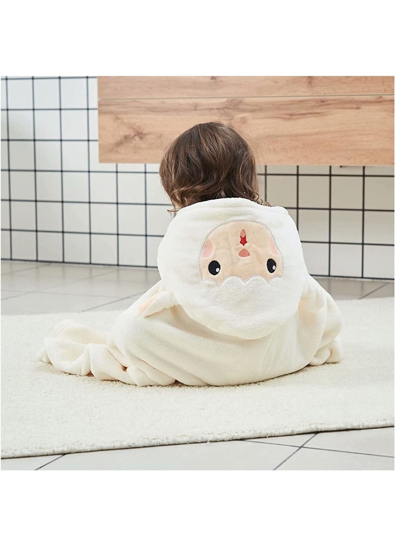 Arabest Hooded Towels For Kids 3-13 years, Premium Beach Or Bath Towel, Rabbit design, Ultra Soft, and Extra Large, 100% Cotton Children's Swimming/Bath Towel with Hood (88x150 cm, White)  - Image 4