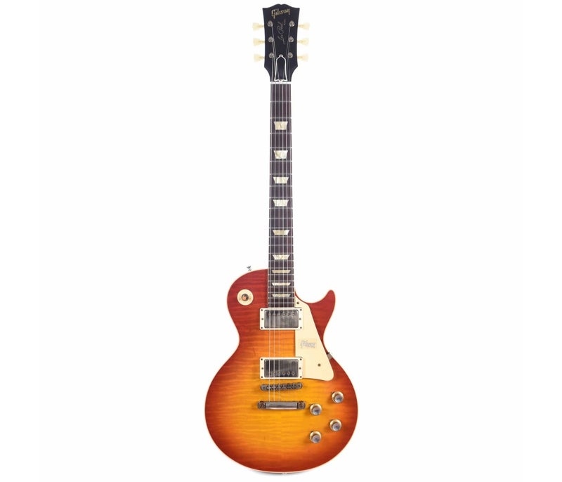 Gibson Custom Shop LPR60VOWCSNH1 1960 Les Paul Standard Reissue VOS Electric Guitar - Washed Cherry Sunburst - Image 2