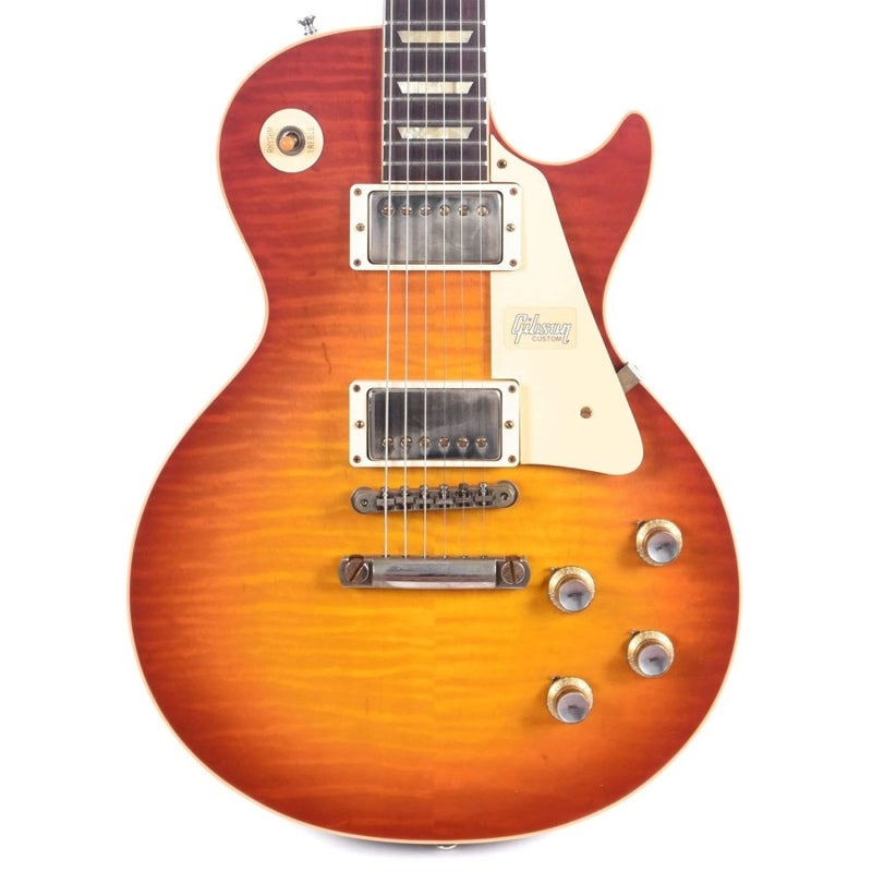 Gibson Custom Shop LPR60VOWCSNH1 1960 Les Paul Standard Reissue VOS Electric Guitar - Washed Cherry Sunburst - Image 1