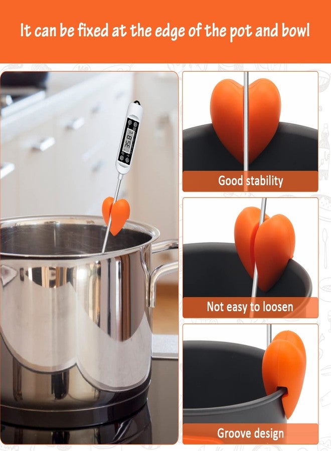 Windspeed Thermometer Pot Clip Holder(No Thermometer Include), 2Pcs Candy Thermometer Pot Clip Holder for Digital Thermometer Holder for Candle Soap Jam Candy Milk Chocolate Cooking - Image 4