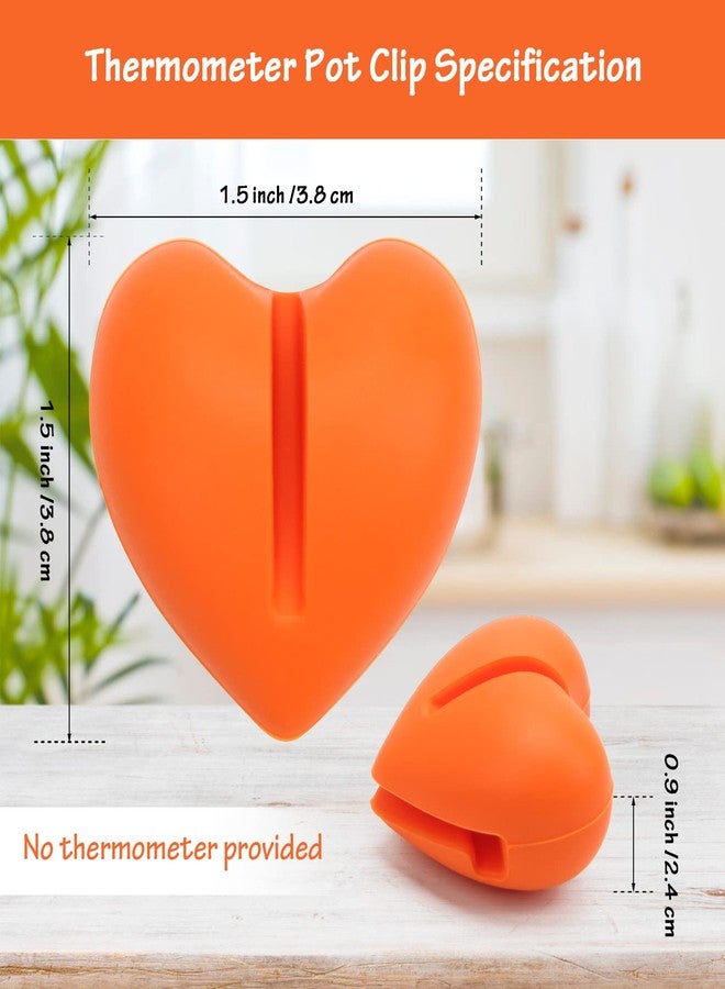 Windspeed Thermometer Pot Clip Holder(No Thermometer Include), 2Pcs Candy Thermometer Pot Clip Holder for Digital Thermometer Holder for Candle Soap Jam Candy Milk Chocolate Cooking - Image 2