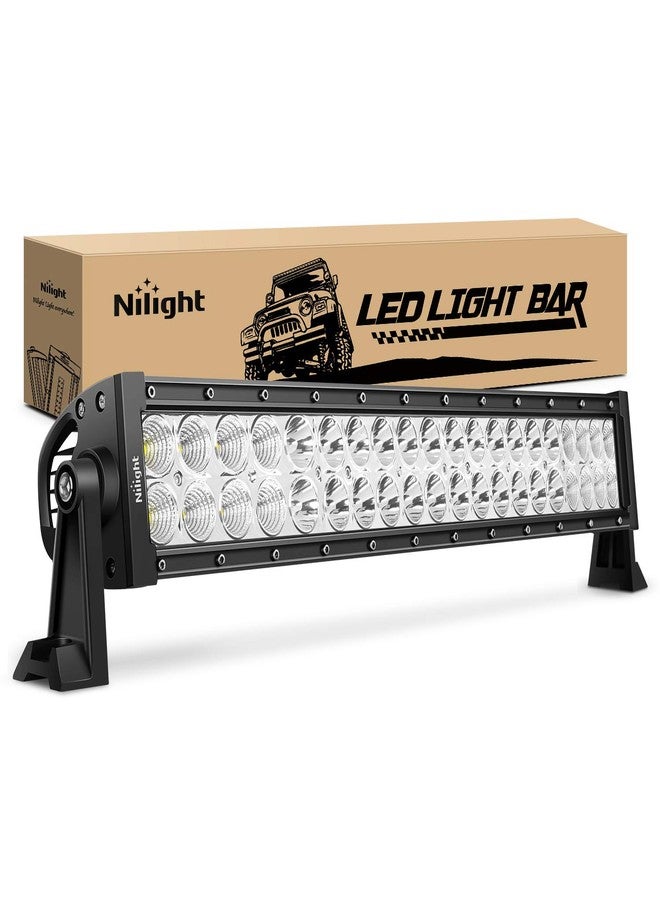 Nilight نيلايت - 70003C-A شريط إضاءة LED 22" 120 واط مجموعة إضاءة عمل ضوء قيادة مصباح ضباب إضاءة خارجية لسيارات الدفع الرباعي Ute ATV شاحنة 4x4 قارب، ضمان لمدة 2 سنوات - Image 1