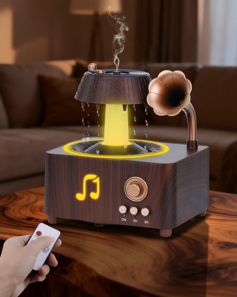 Kaaeiccr Essential Oil Diffuser, Humidifiers For Bedroom, 250ml Cool Mist Rain Diffuser, 7 Colors LED Ambient Light & Auto Shut-Off When Water Runs Out, for Office, Study Room, Yoga, Relaxation & Home - Image 1