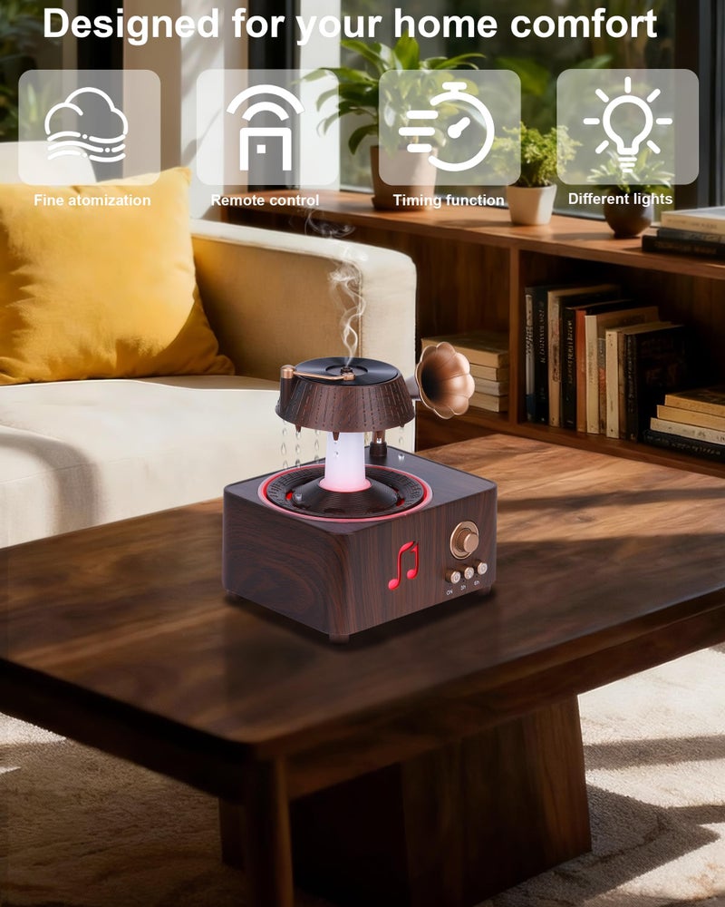 Kaaeiccr Essential Oil Diffuser, Humidifiers For Bedroom, 250ml Cool Mist Rain Diffuser, 7 Colors LED Ambient Light & Auto Shut-Off When Water Runs Out, for Office, Study Room, Yoga, Relaxation & Home - Image 2