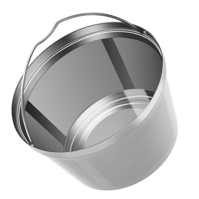STAINLESS STEEL REUSABLE COFFEE FILTERS BASKET 8 12 CUP STURDY PERMANENT COFFEE FILTER FIT FOR MR COFFEE BLACK AND DECKER COFFEE MAKERS