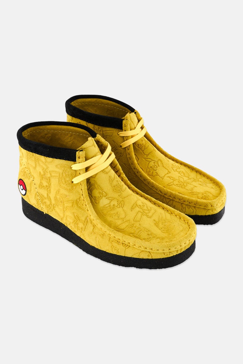clarks Pokemon x Clarks Men Wallabee Lace Up Ankle Boots, Yellow  - Image 1