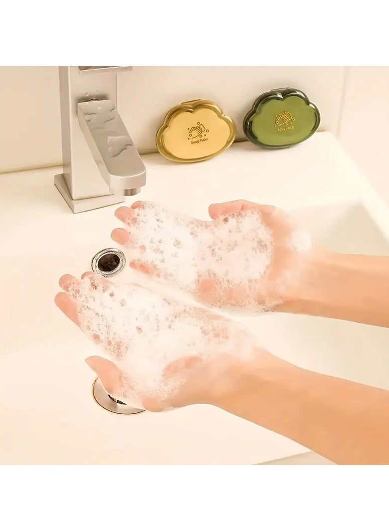 Ucanbe Two-Color Mixed Set Mini Portable Disposable Travel Paper Soap Sheets, Foaming Hand Washing Bath Scented Hand Soap for Indoor, Outdoor, Travel, Camping, Hiking  - Image 4