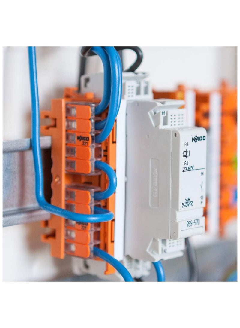 Wago 221-415 LEVER-NUTS 5 Conductor Compact Splicing Connectors Qty 25 - Image 4