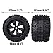 Aimrock 17mm Hex 38 RC Wheels and Tires Preglued Combo for 110 Traxxas Maxx Tmaxx ERevo Revo 33 18 Arrma Kraton Outcast Notorious 6S Redcat RC Monster Truck OffRoad Car Set of 4 - Image 4