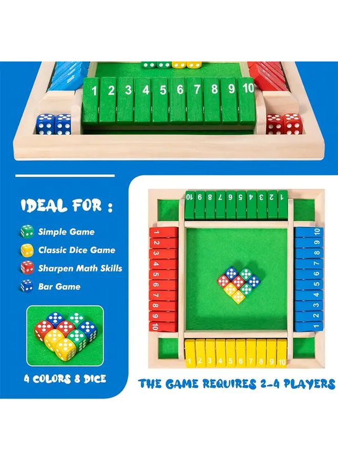 لعبة نرد خشبية تعليمية ملونة للأطفال لمهارات الرياضيات والمنطق للأعمار من 3 إلى 6 سنوات - Image 4