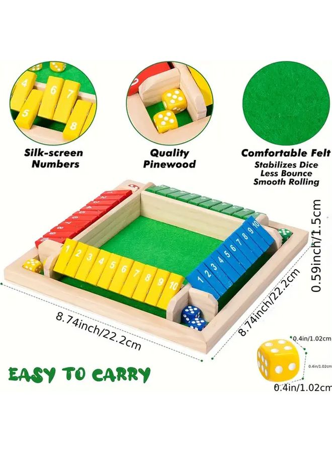 لعبة نرد خشبية تعليمية ملونة للأطفال لمهارات الرياضيات والمنطق للأعمار من 3 إلى 6 سنوات - Image 3