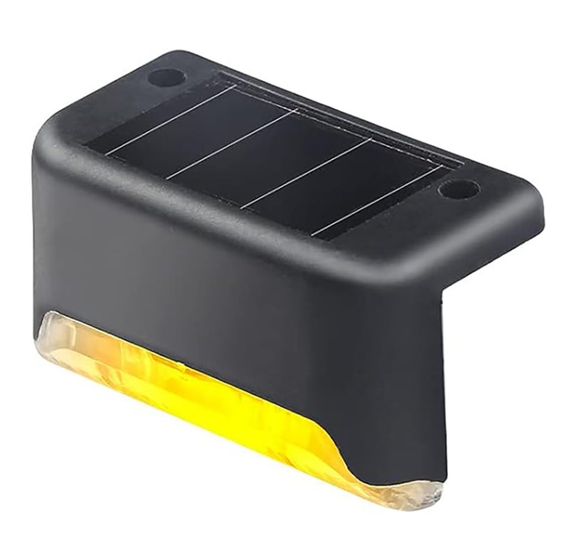 GLUN® Deck Solar Light, Rechargeable LED Decorative Lamp, Solar Panel Lights for Outdoor Decks, Railing, Stairs, Step, with IP65 Protection Wide Angle Lighting - Image 1