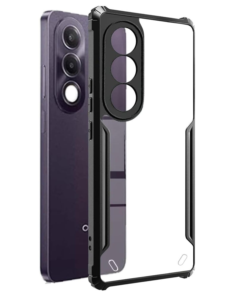 SPAZY CASE غطاء خلفي ® Oppo K13x 5G | غطاء صلب شفاف من الكريستال مع حافة TPU، غطاء حماية ضد السقوط لـ Oppo K13x 5G - Image 1