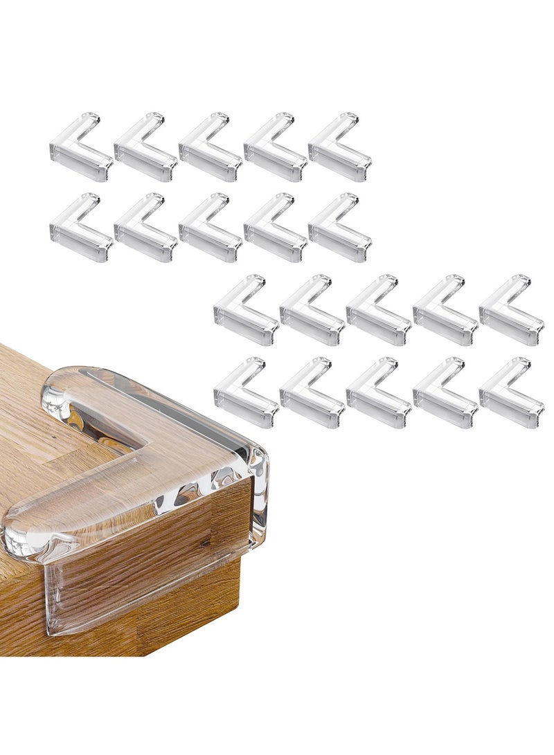 20 Pack Corner Guards Furniture Edge Safety Bumpers Baby Proof Bumper to Cover Sharp Furniture and Table Edges - Image 1