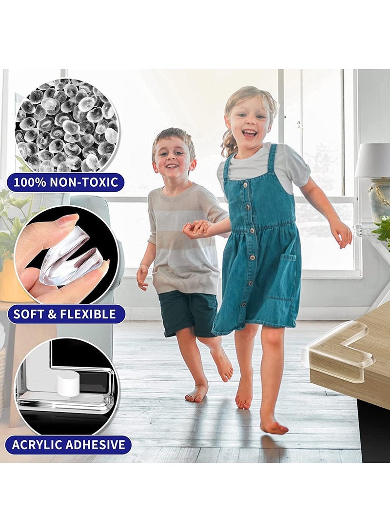 20 Pack Corner Guards Furniture Edge Safety Bumpers Baby Proof Bumper to Cover Sharp Furniture and Table Edges - Image 4