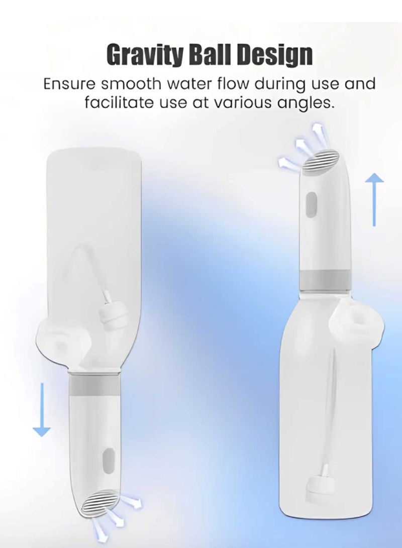 DIGI CORE 400ML Portable Bidet Mini Pocket Bidet Handheld Personal Travel Bidet With 2 Pressure Options Electric Sprayer Toilet For Personal Hygiene Cleaning Soothing Postpartum Care Mini Toilet Shower 400 mAH Bidet Shower - Image 2