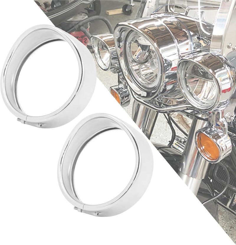 HDBUBALUS حلقة تزيين ضوء الضباب LED 4.5" HDBUBALUS لدراجة هارلي - Image 1