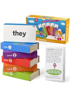 Coogam Coogam 520 Sight Words Learning Vocabulary Flash Cards, Dolch Fry High Frequency Sight Word Educational Montessori Toy for Pre-k Kindergarten 1st 2nd 3rd Grade Homeschool  - Image 1