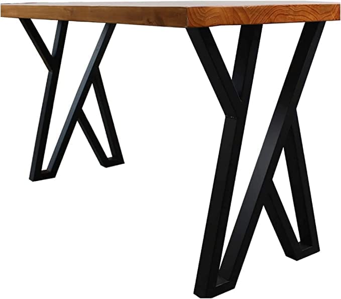 Cartvilla Cartvilla Multipurpose Legs Set of 2 for Coffee Table Bench Furniture Metal Legs Stereo X Shape Desk Heavy Duty Dining Study Table Night Stand Legs - Image 2
