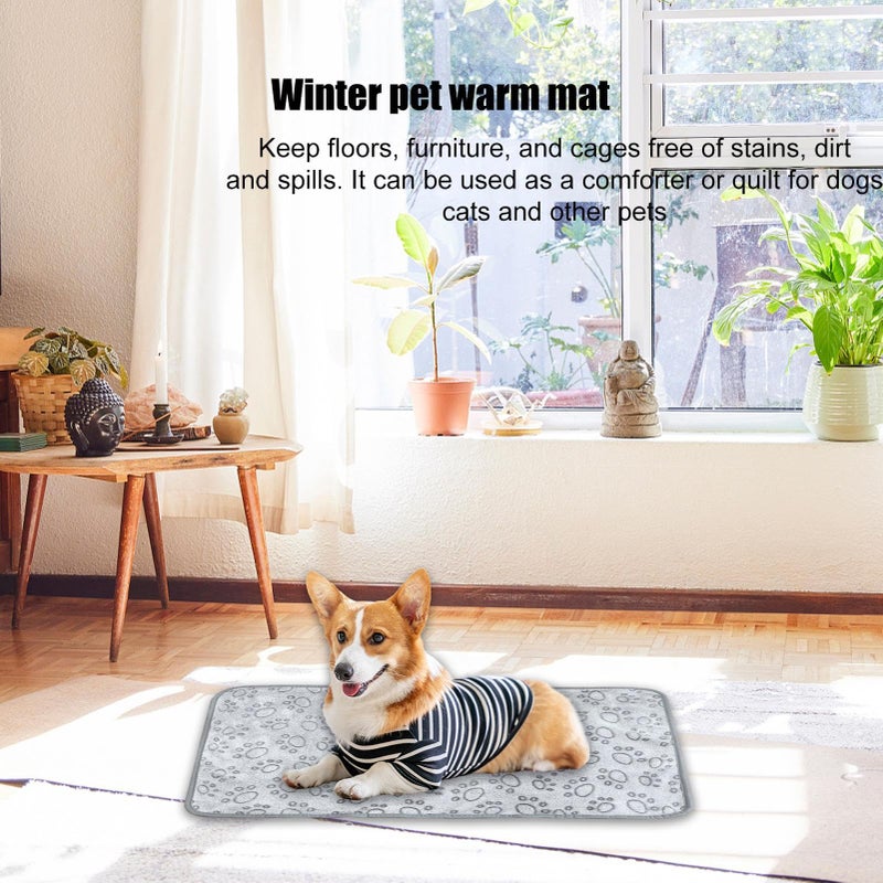 Small Dog Blanket Portable Warm Plush Fleece Mat Washable Lightweight For Crate Bed Sofa Travel - Image 4