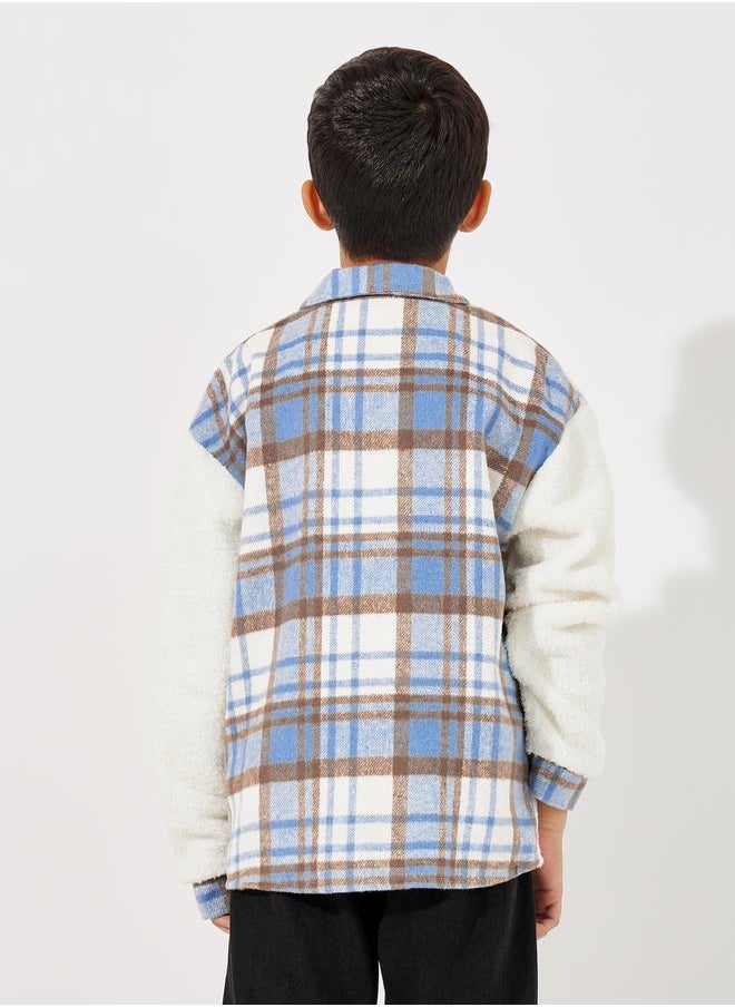 Colorblock Brushed Checked Pocket Front  Jacket - pzsku/ZC75DAAE2AF82D72FB150Z/45/_/1732177612/17072339-4120-4d4c-89cf-573a6d015deb