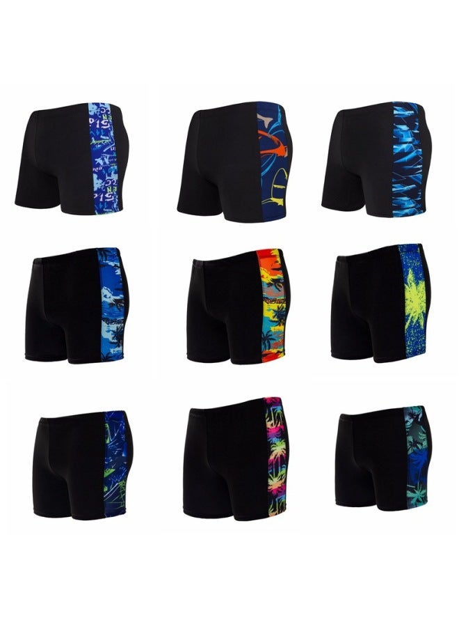 إسكدنيا الكبار الربيع الساخن سراويل السباحة مريحة ضئيلة الملاكم بالإضافة إلى حجم كبير التجفيف السريع الرجال عطلة الشاطئ السراويل الجملة اللون: 605-4 - Image 2