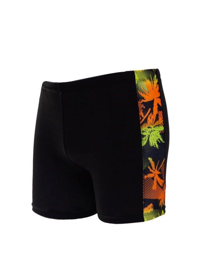 Loquat Adult Hot Spring Swimming Trunks Comfortable Slim Boxer Plus Large Size Quick-drying Men's Holiday Beach Shorts Wholesale-Color:605-4-