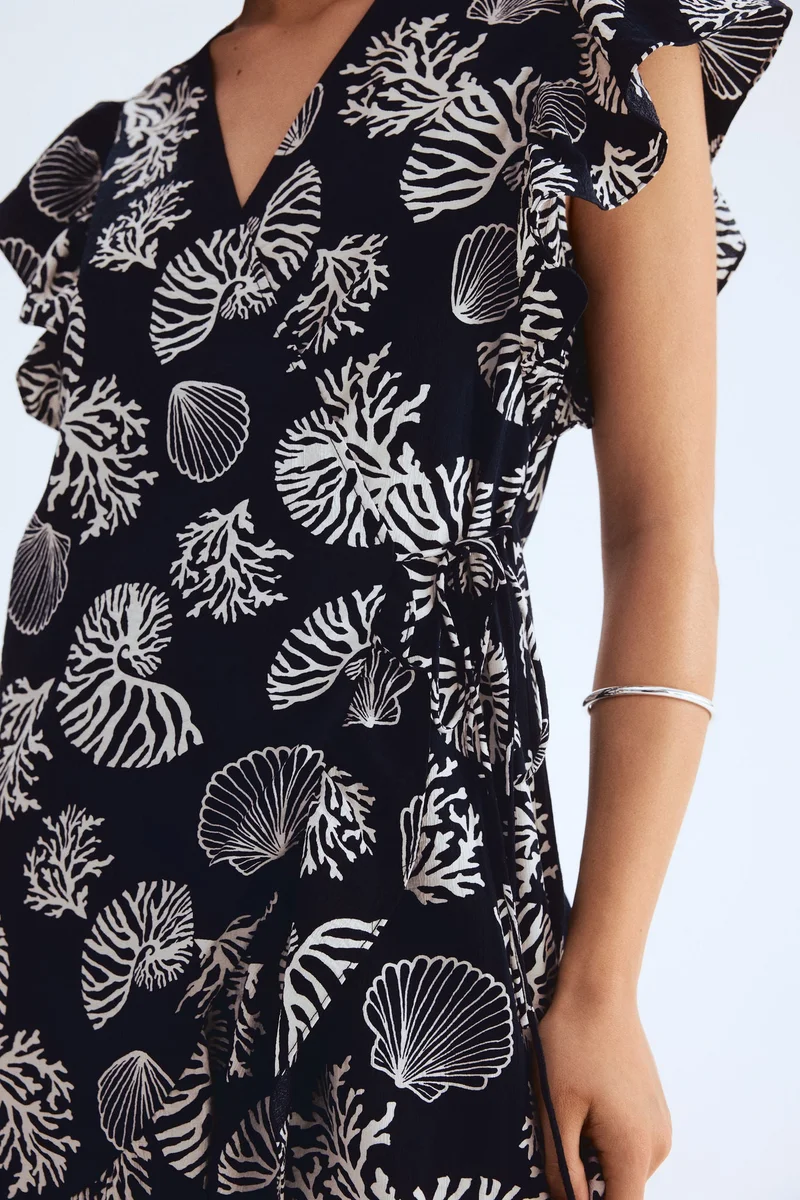 H&M Patterned wrap dress