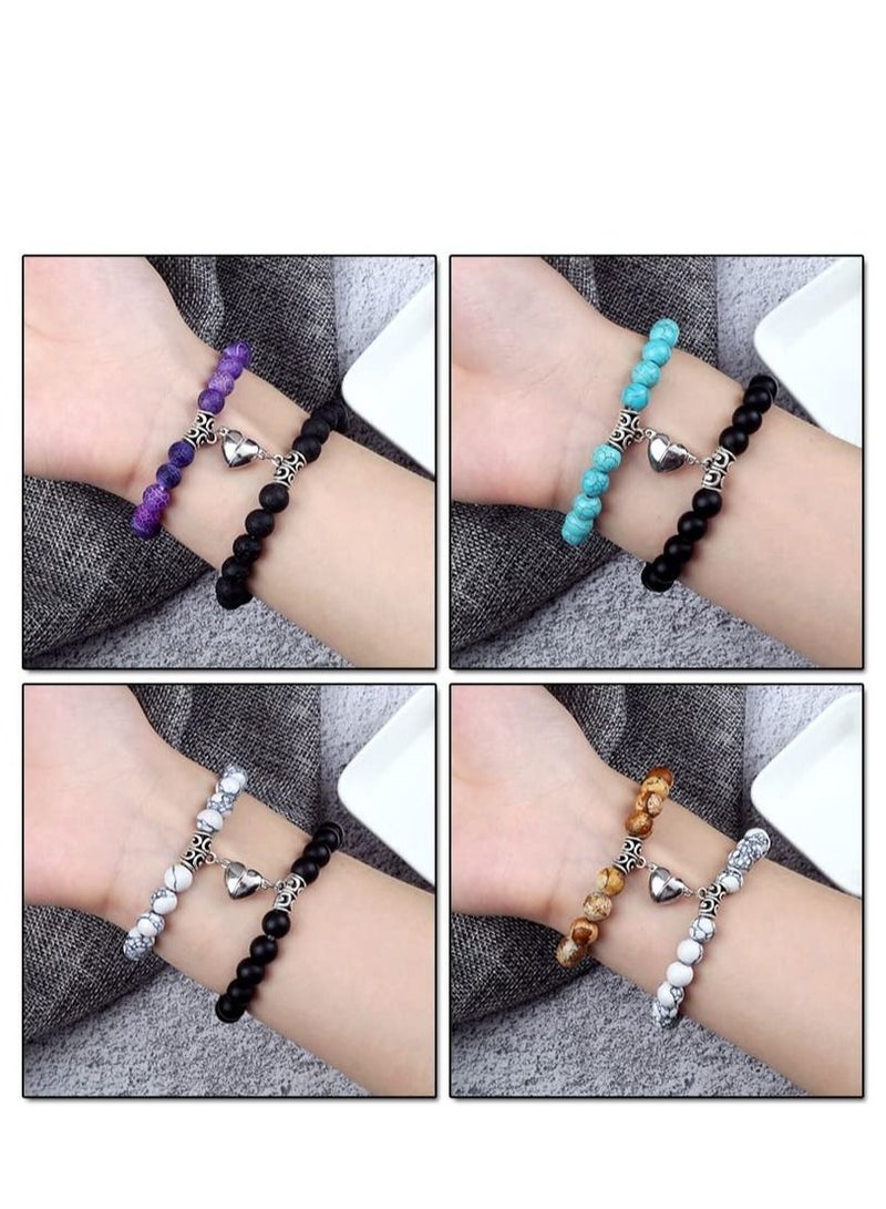 KASTWAVE Magnetic Clasps for Jewelry Making Heart Shaped 36pairs Gold Silver Clasp Connected for Bracelet Necklace Making Jewelry Strong Magnet DIY Accessories - Image 5